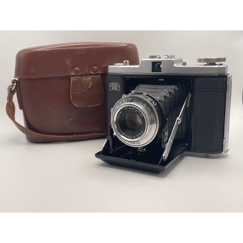 Zeiss Ikon Nettar 517/16 6x6 Medium Format Folding Camera Novar 75mm f/4.5 Vario